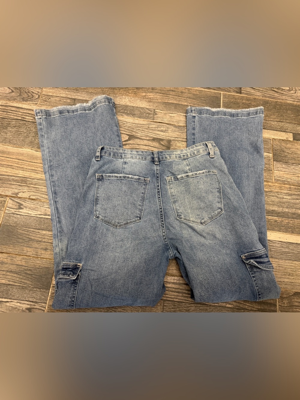 KanCan Women’s Wide Leg Cargo Jean - size 9/28